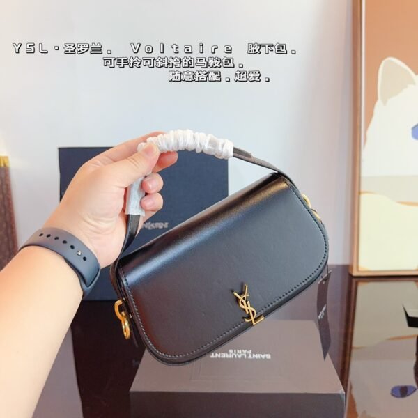YSL Le 5 à 7 Hobo Black Leather - Bag