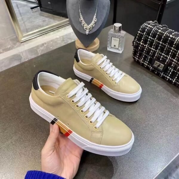BBR Vintage Check Stripe Sneakers Beige - Sneakers