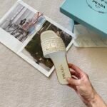 PR Raffia Slides White – Claquettes