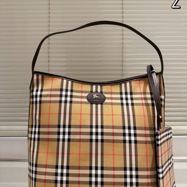 BBR Vintage Check E-Canvas Large Beige Check - Bag