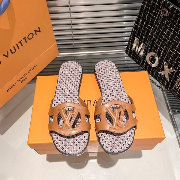LV Paseo Flat Comfort Sandal Tan Monogram Canvas - Sandals