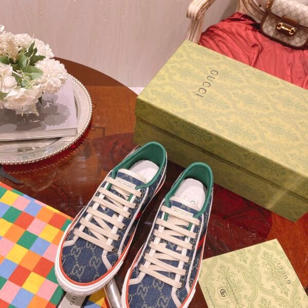GG Tennis 1977 Blue GG Canvas - Sneakers