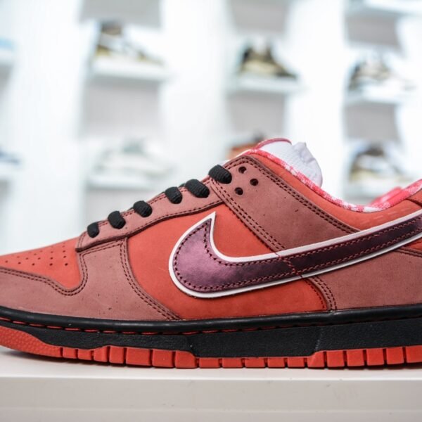 NK Dunk Low Pro SB Concepts Red Lobster Red Suede - Sneakers