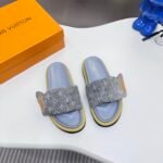 LV Waterfront Monogram Denim – Slides