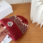 MCL Fair Isle Beanie Red Wool – Hat