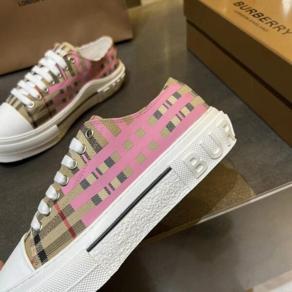 BBR Vintage Check Sneakers Pink Check Canvas - Sneakers