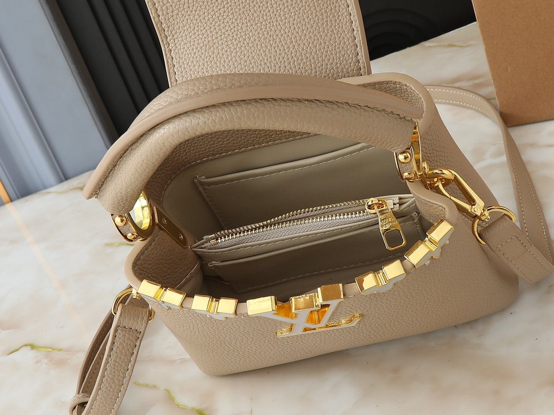 LV Capucines BB Beige Leather - Bag - Image 9