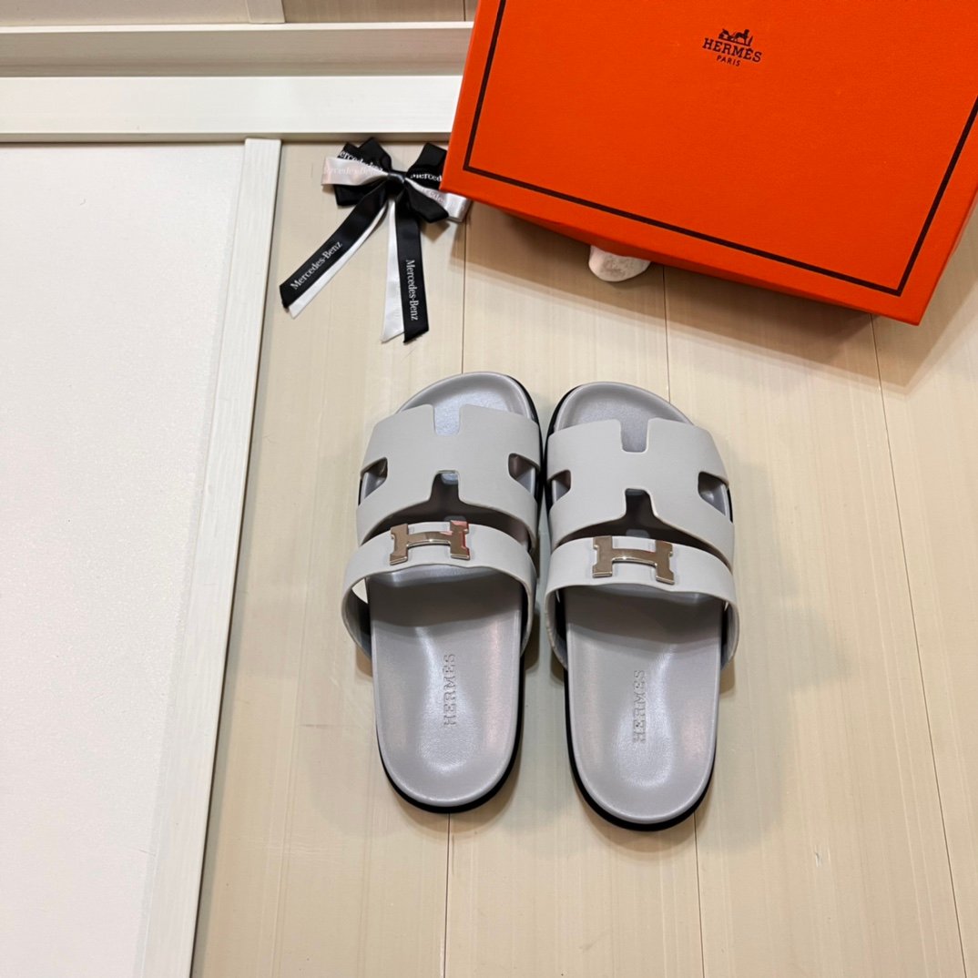 HM Oran Sandals Grey Leather - Sandals - Image 8