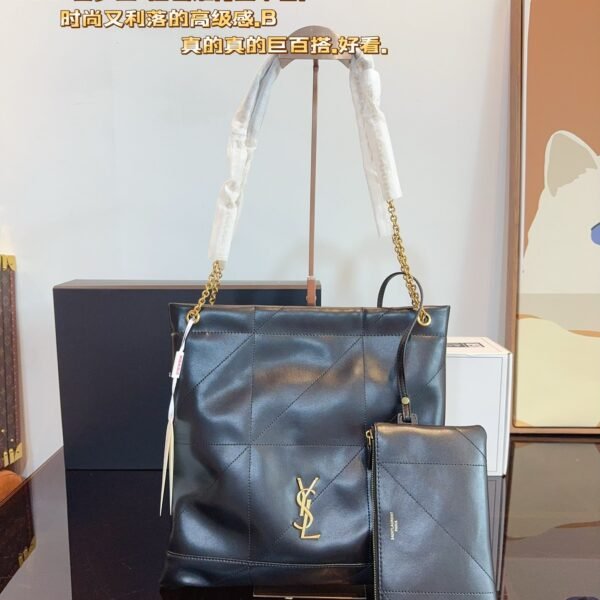 YSL Jamie Medium Black Leather - Bag