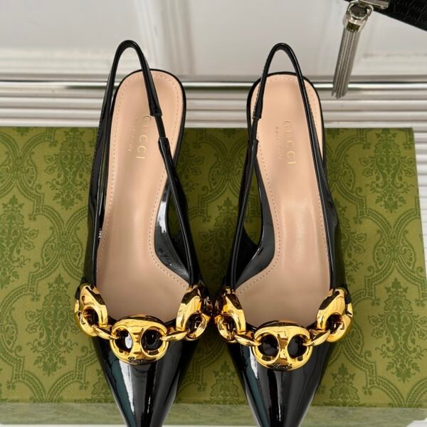 GG Slingback Pump with Chain - Heels