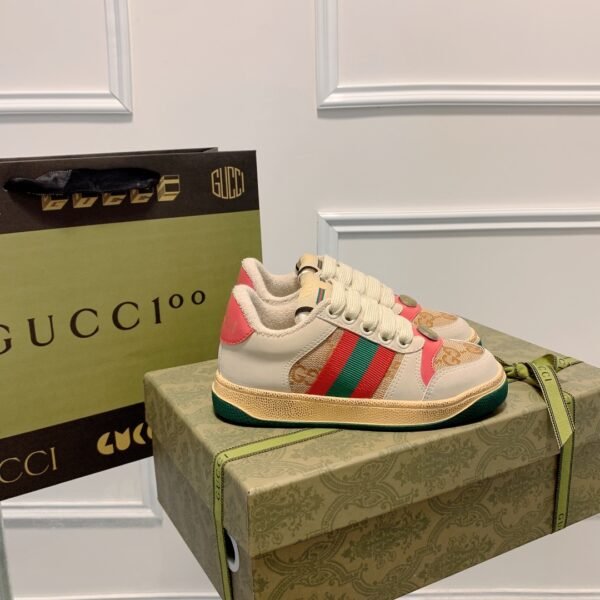 GG Screener Beige/Green - Sneakers