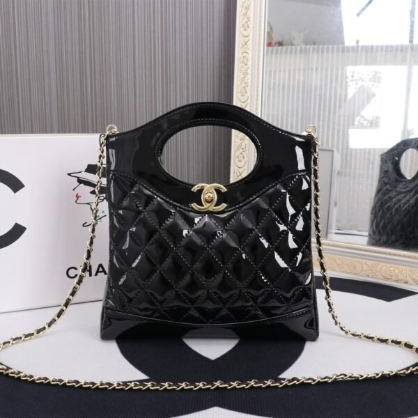 CC 31 Rue Cambon Mini Black Patent Leather - Bag
