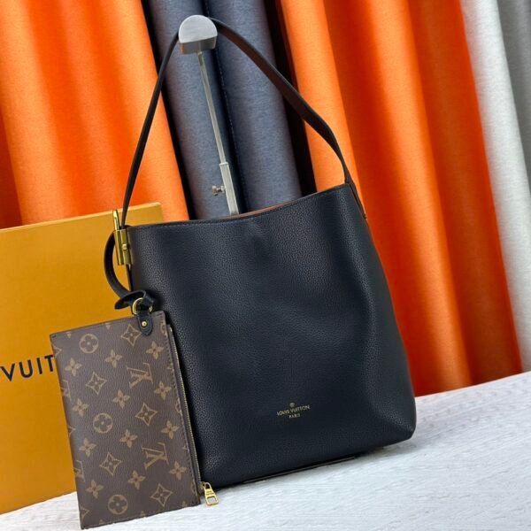 LV Lockme Bucket Black Leather - Bag