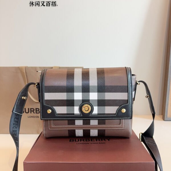 BBR Vintage Check Messenger Brown Check - Bag