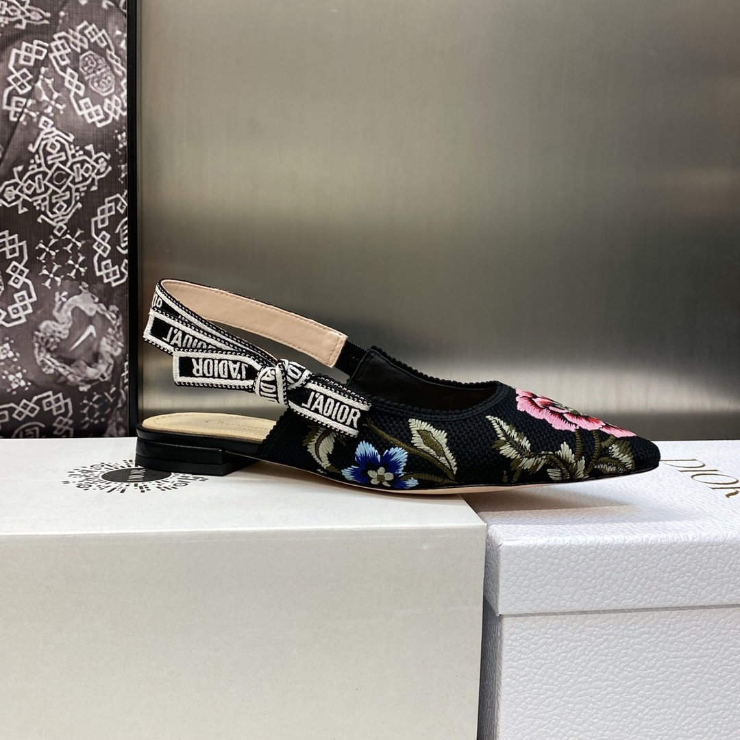 CD J'ACD Slingback Floral Embroidery - Shoes - Image 6
