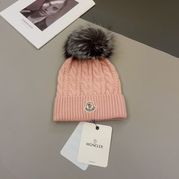 MCL Cable Knit Beanie Pink - Hat