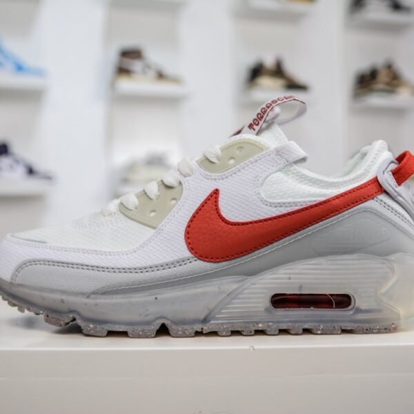NK Air Max 90 Terrascape White/Red - Sneakers