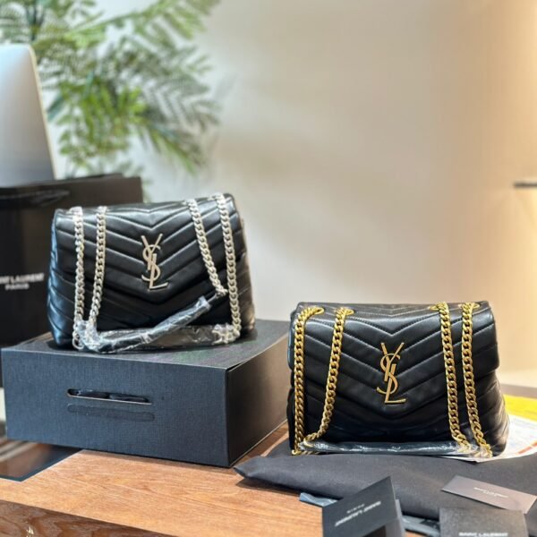 YSL Loulou Small Black Leather - Bag