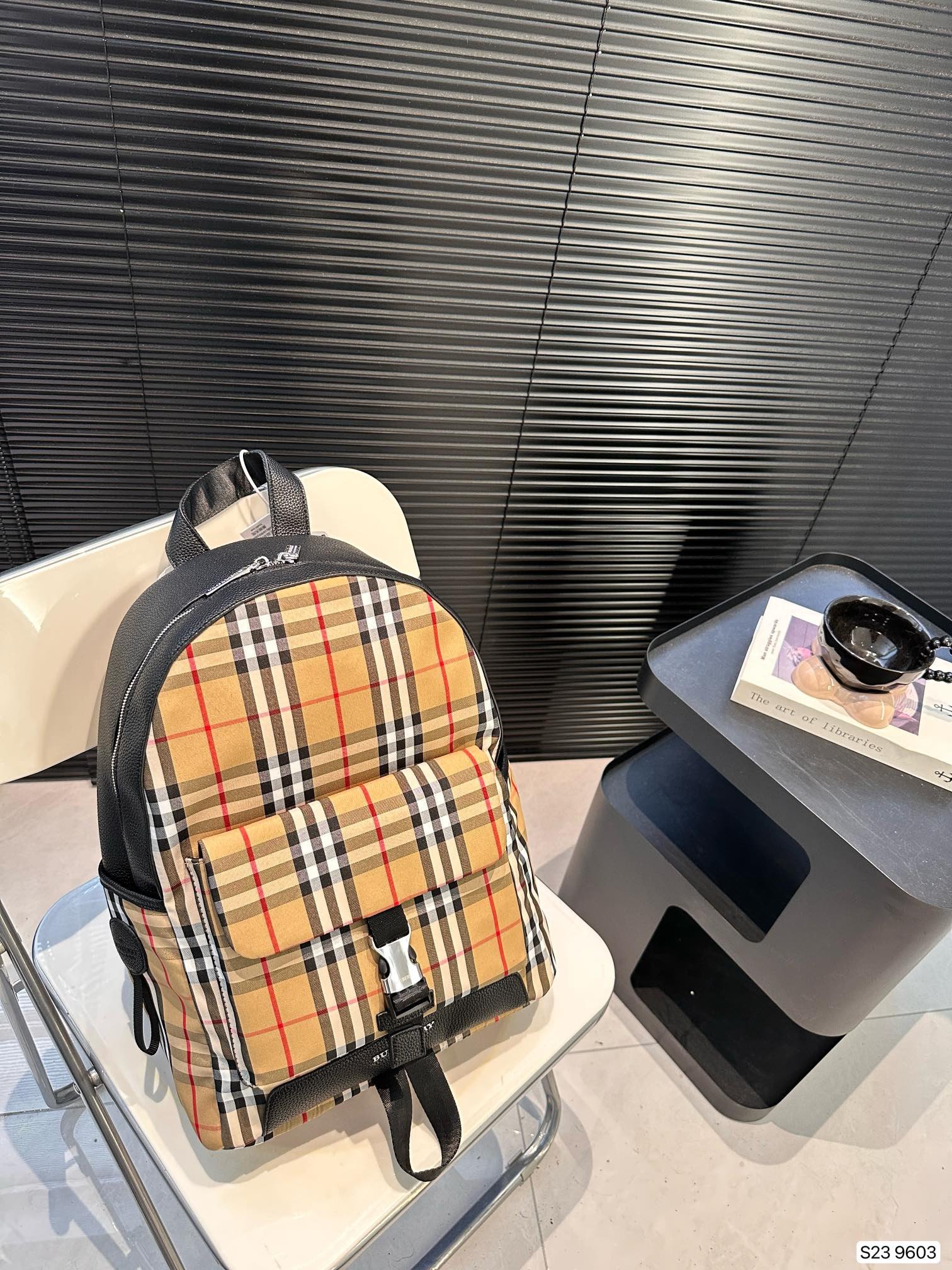 BBR Vintage Check Backpack Beige Check - Backpack - Image 2
