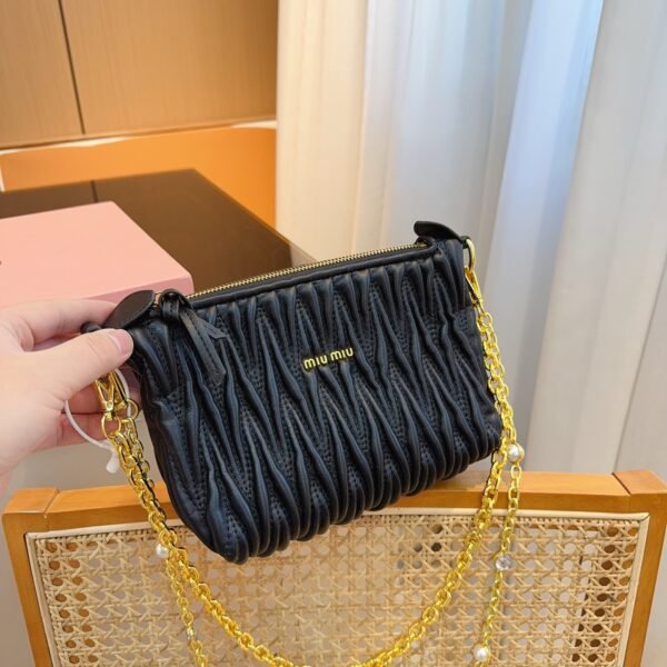 MIU Matelassé Leather Black - Bag
