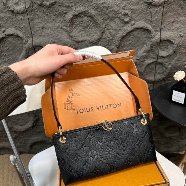 LV Pochette Accessoires Black Empreinte Leather - Bag
