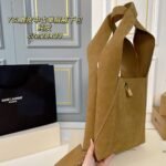 YSL Manhattan Suede – Bag – Red