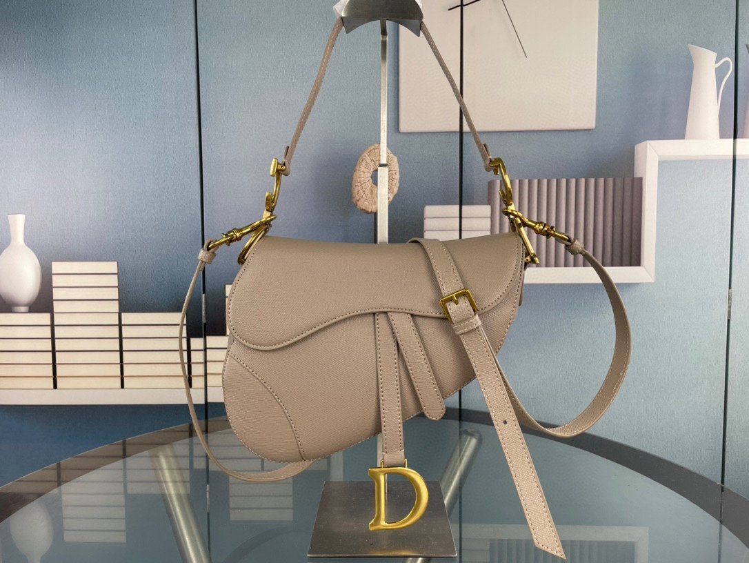 CD Saddle Beige Leather - Bag