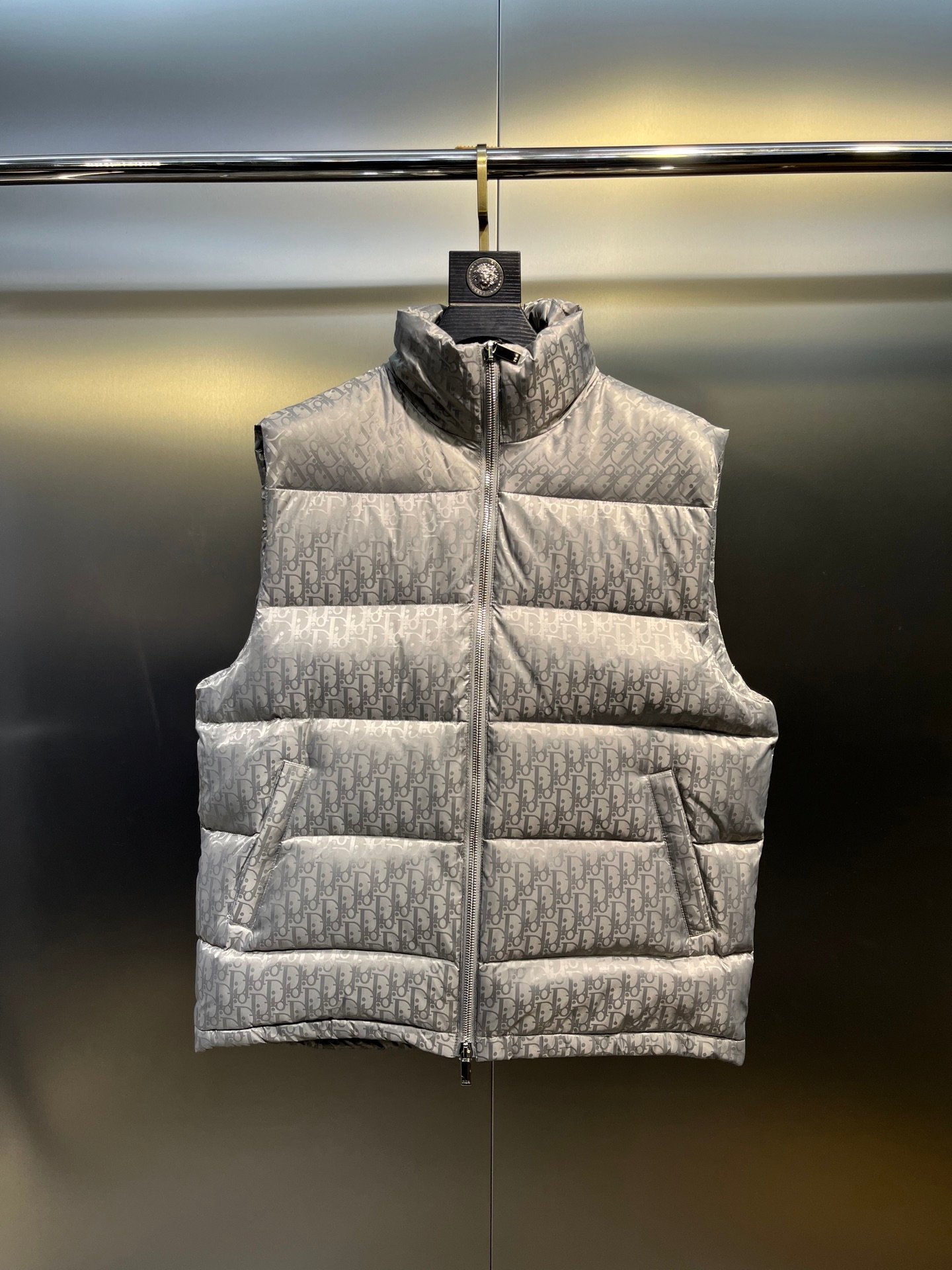 CD Oblique Down Vest Grey Oblique - Vest