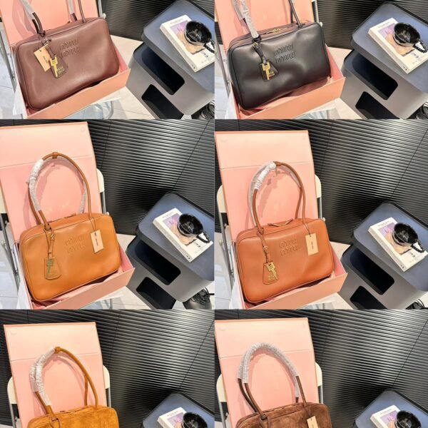 MIU Matelassé Leather Top Handle - Bag