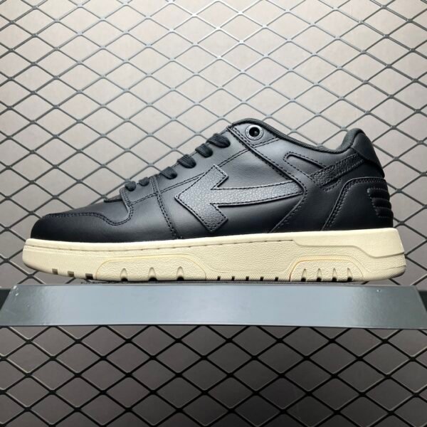 OW Out of Office Black Leather - Sneakers