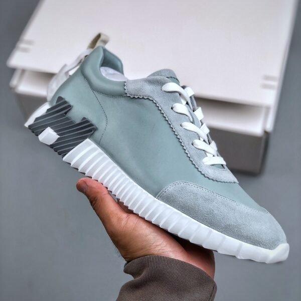 HM Bounce Sneakers Light Blue Suede - Sneakers