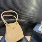 PR Raffia Bucket Bag Natural Raffia – Borsa