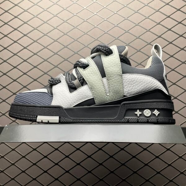 LV LV Trainer Grey/Black Leather - Sneakers