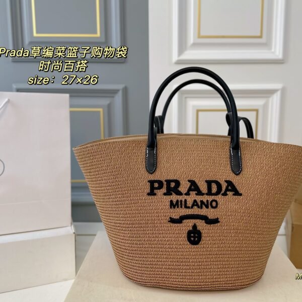 PR Raffia Tote - Bag
