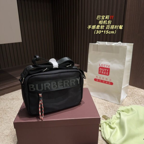 BBR Vintage Check Camera Bag Black/Beige - Bag