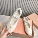 MIU Logo Ballet Flats – Shoes
