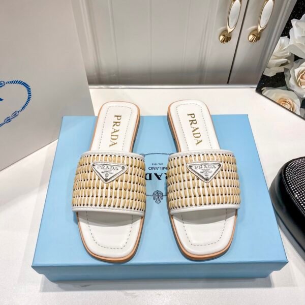PR Raffia Slide Sandals - Sandals