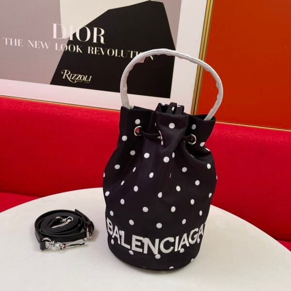 BAL Spring Summer New NAVY CABAS Bucket Bag