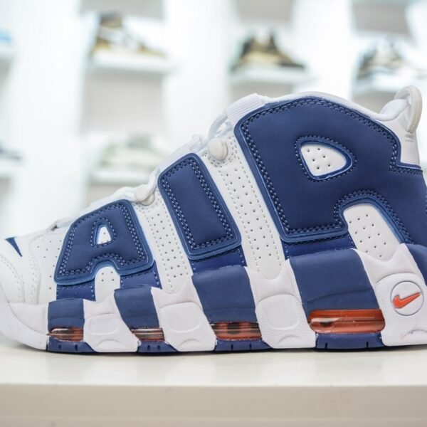 NK Air More Uptempo White/Blue - Sneakers