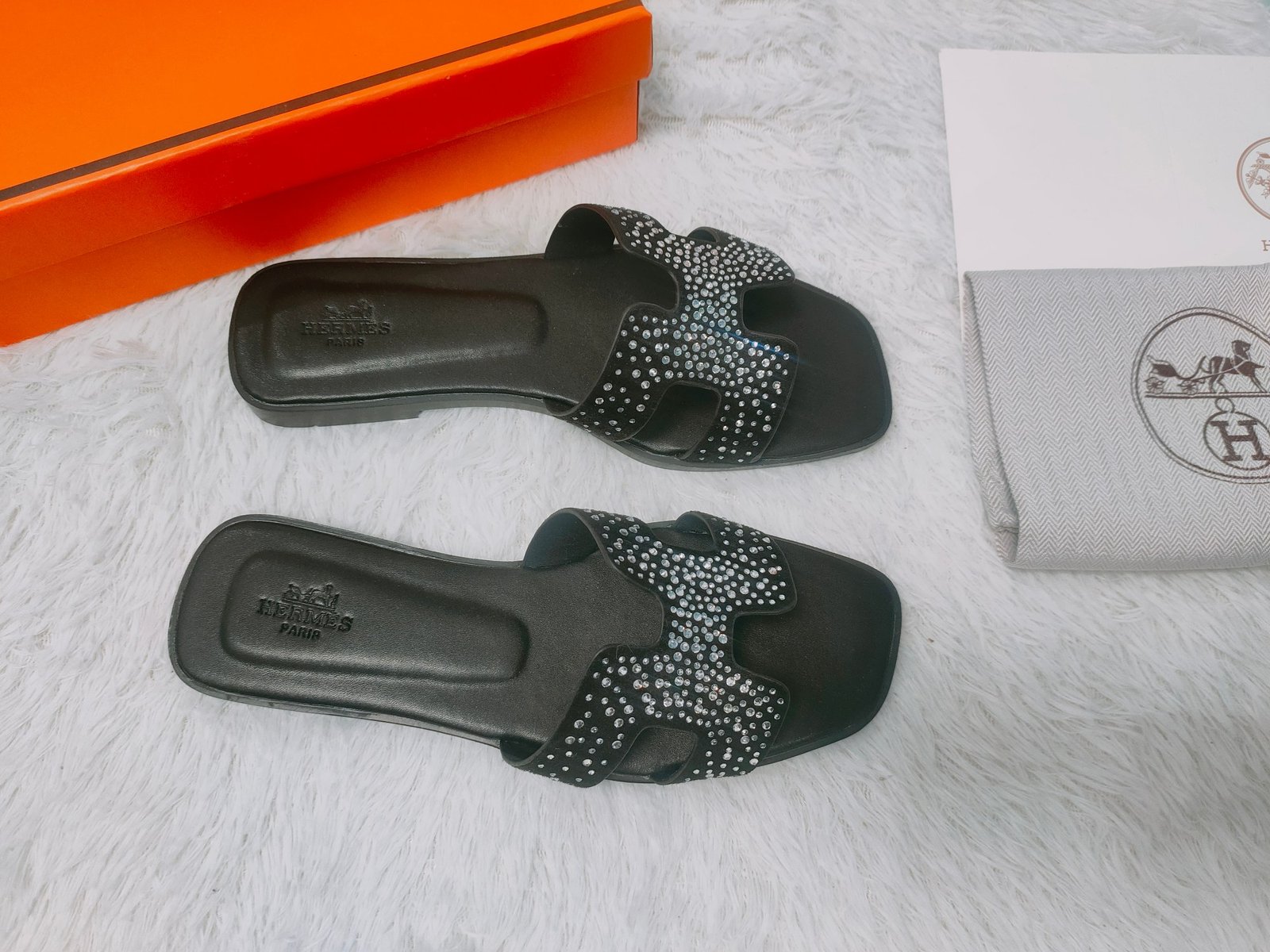 HM Oran Sandals Black with Crystals - Sandals - Image 2