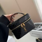 YSL Vanity Black Patent Leather – Borsa