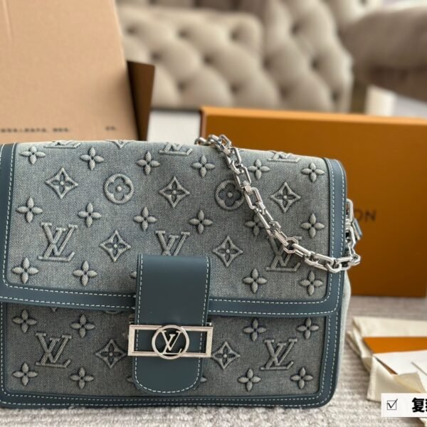 LV Dauphine MM Monogram Denim - Bag