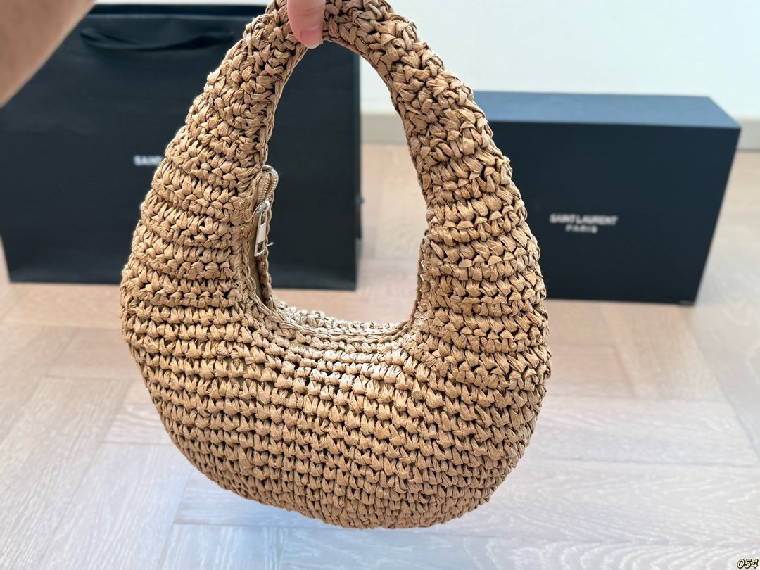 YSL Le 5 à 7 Hobo Raffia - Bag - Image 8