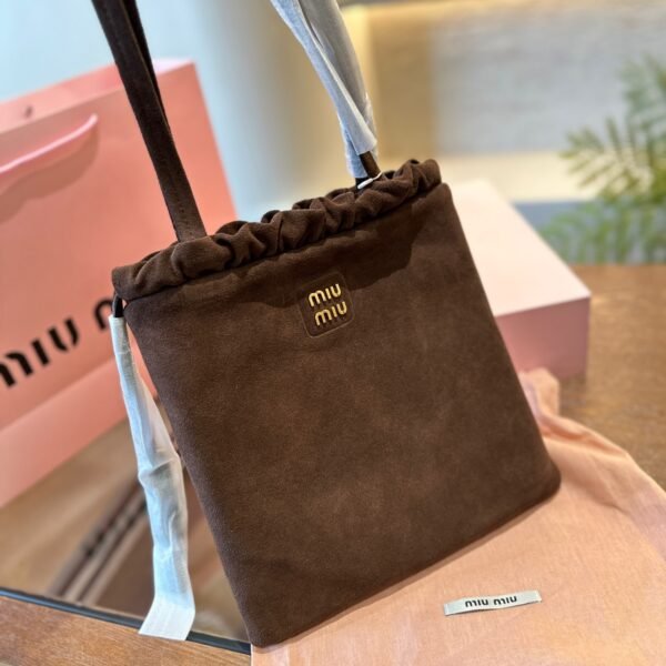 MIU Wander Medium Brown Suede - Bag