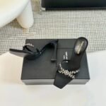 YSL Cassandra Embellished Sandals – Scarpe con tacco