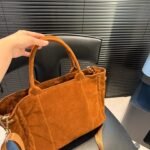 PR Suede Basket Bag Brown Suede – Bag