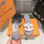 LV Paseo Flat Comfort Sandal White/Monogram – Sandals