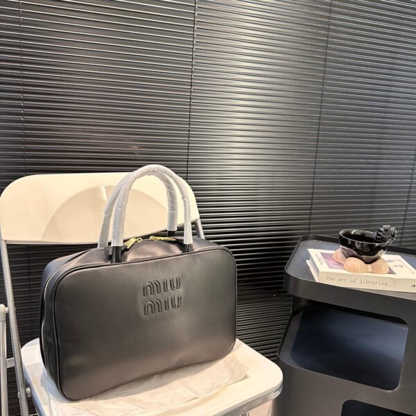 MIU Bowling Bag Black Leather - Bag