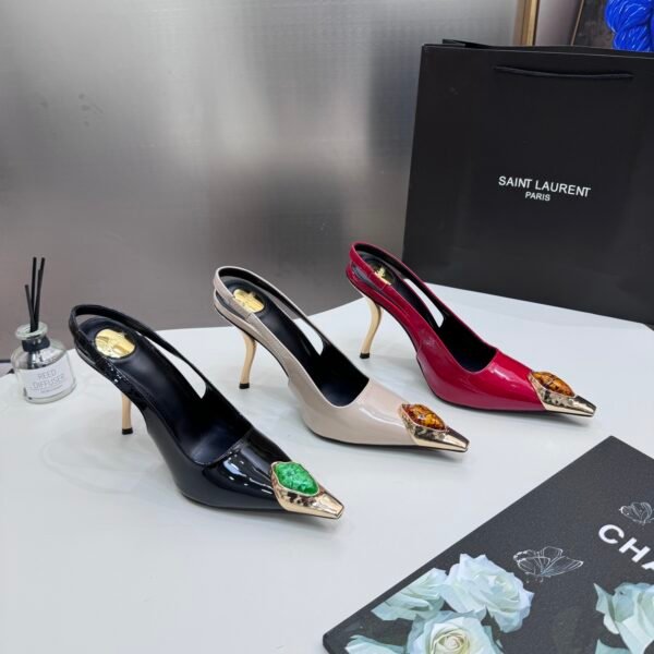 YSL Opyum Slingback Pumps - Heels