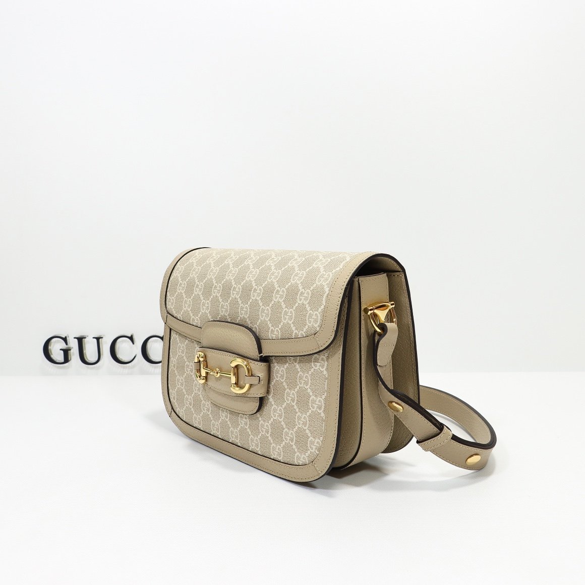 GG Horsebit 1955 Beige GG Supreme Canvas - Bag - Image 2